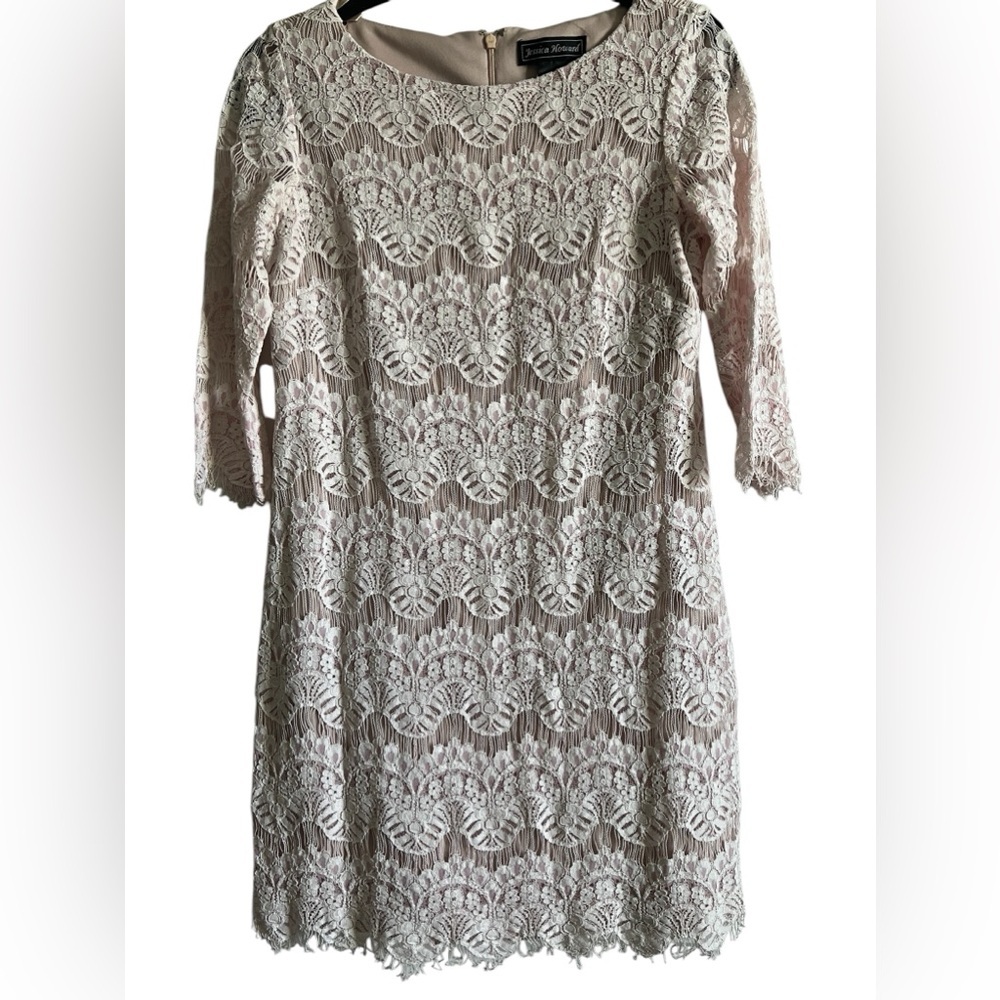 Jessica Howard Lace Overlay Dress size 8P